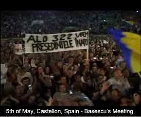 5th of May, Castellon, Spain - Basescu's Meeting