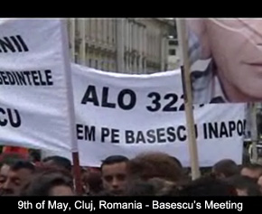 9th of May, Cluj, Romania - Basescu's Meeting